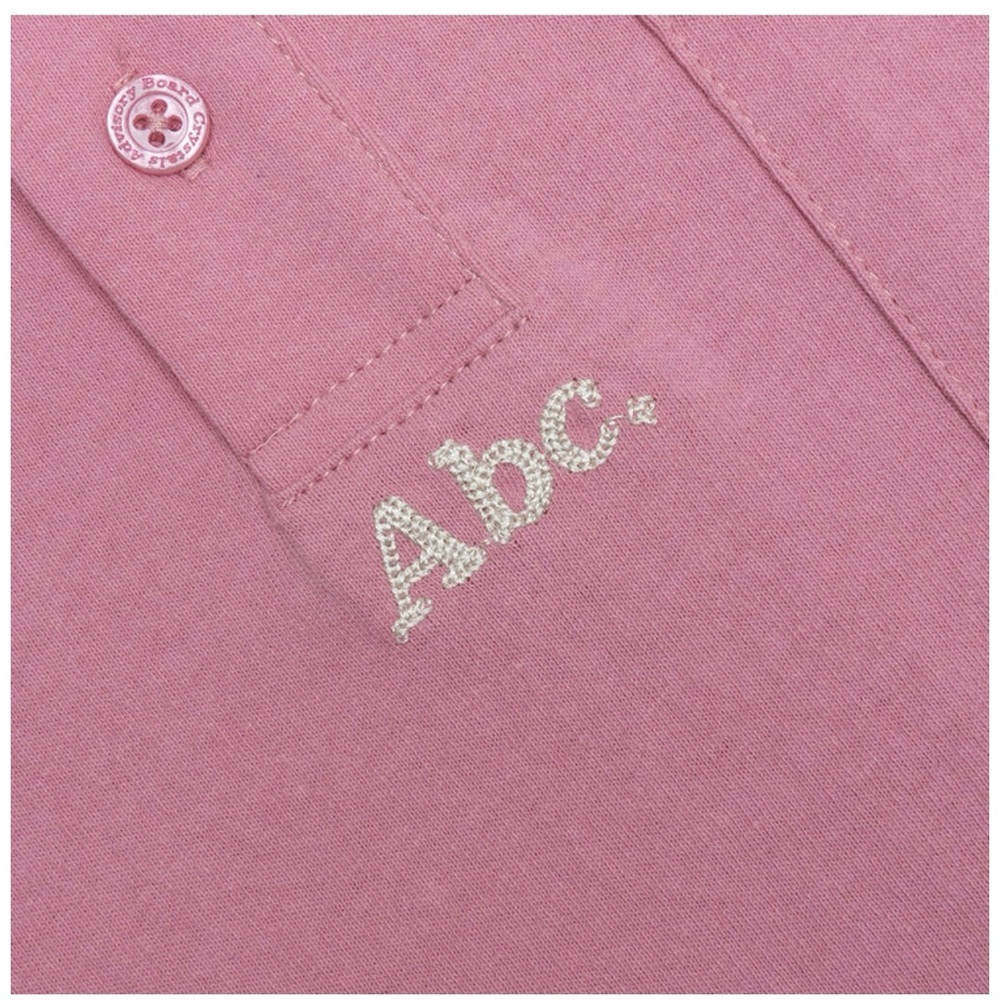 Abc Pink Polo Shirt for Men - Picture 4 of 6